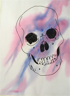 Ages 14-17 | Skulls in Watercolor with Pen & Ink