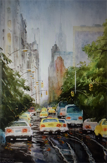 ONLINE Painting The Road In Landscape With Watercolor