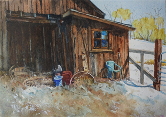 NEW! ONLINE Painting Barns & Sheds in Watercolor