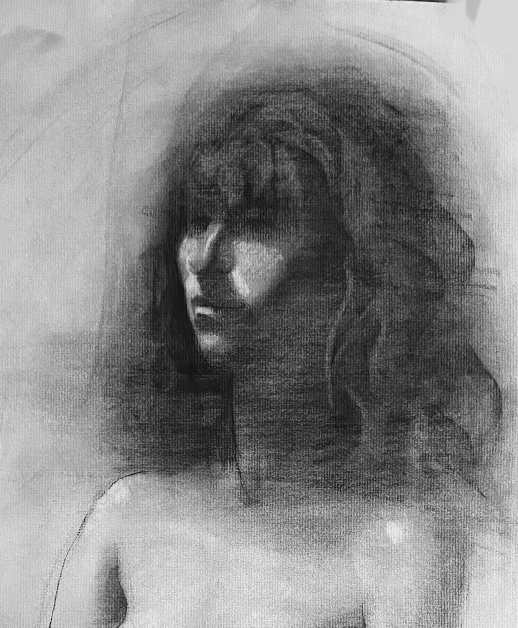 Summer Sampler: Gentle Elegance - Charcoal and Brush Portraiture for Beginners