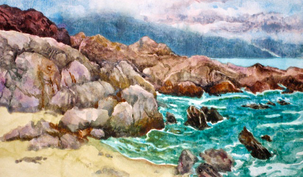 New! ONLINE - Painting Shorelines in Watercolor