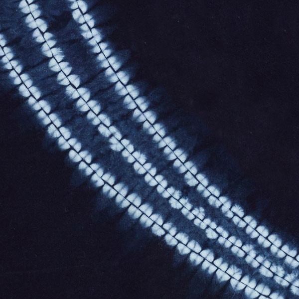 Indigo: Shibori Silk Scarves June