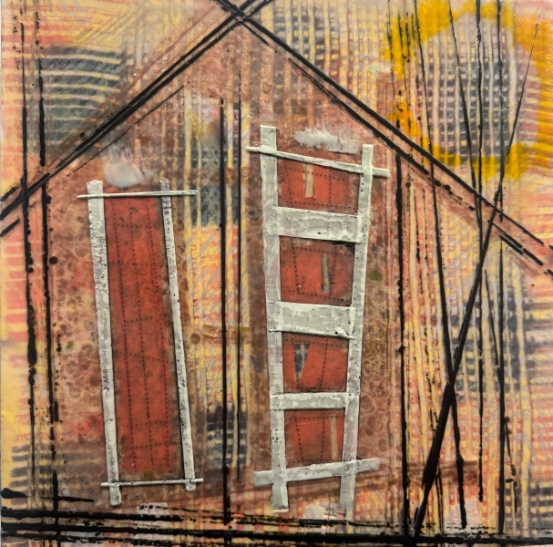 Wax, Paper, Scissors Encaustic Monotype Collage