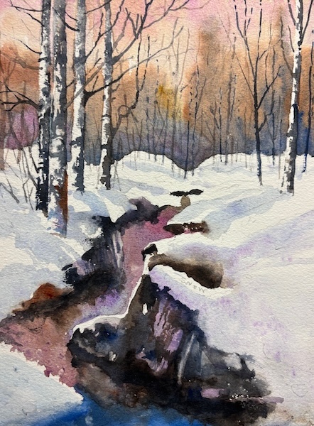 Winter Wonderlands in Watercolor