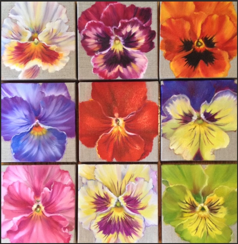 Bold Mini Paintings in Oil