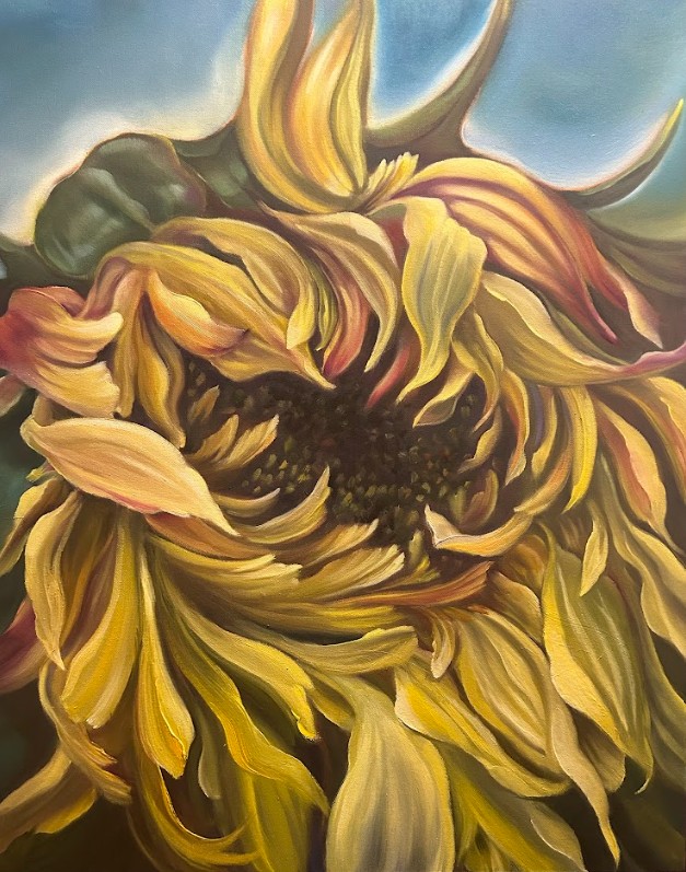For the Love of Sunflowers Oil Painting