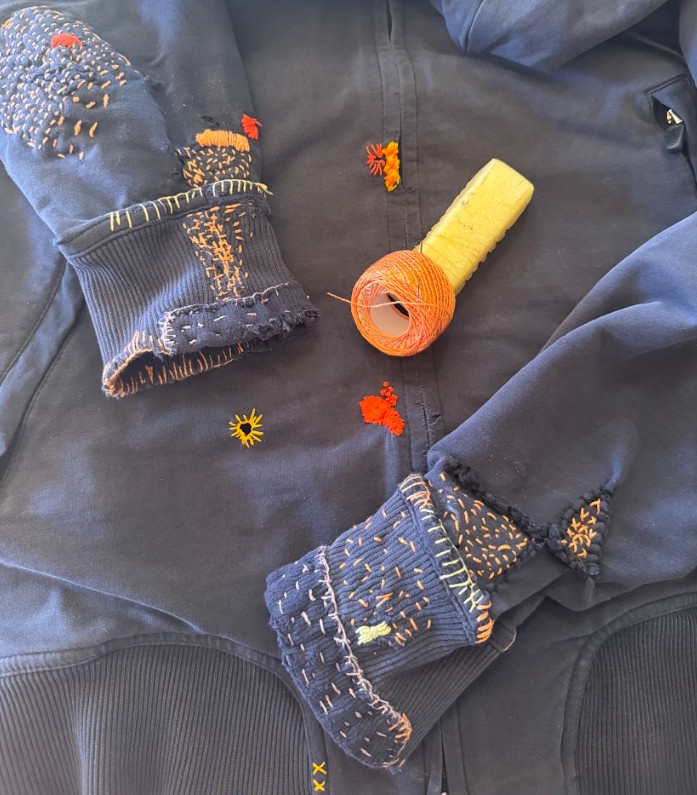 Fix it, Repair it: Mending with Fabric Scraps and Embroidery