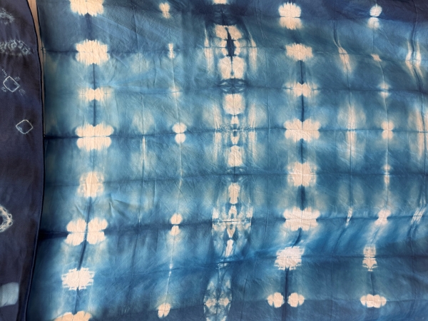 Shibori Process using Indigo on Natural Fibers