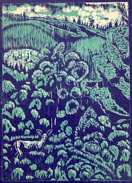 Color Woodcut Printmaking: Reduction Block