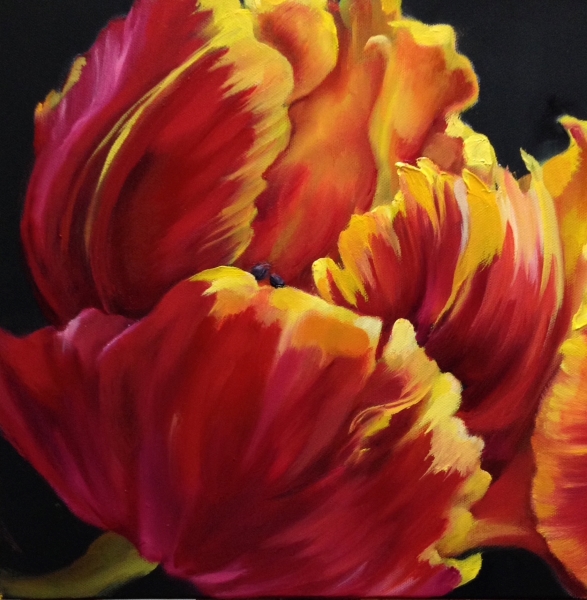 Painting Tulips Many Expressions