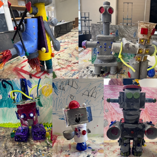 Ages 6-7 | Art Assemblage Sculpture Robots