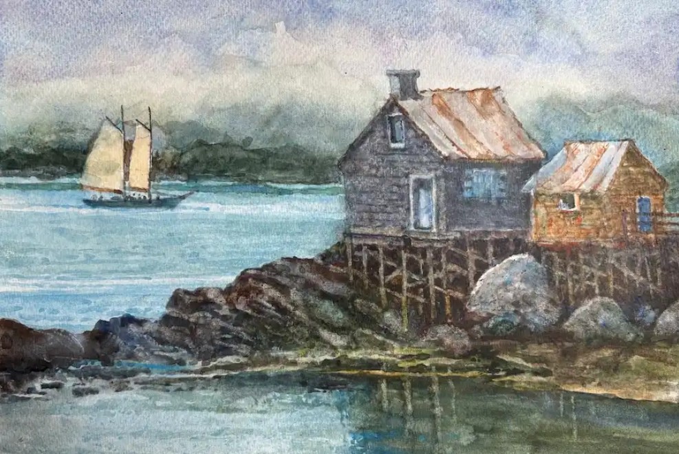 New England Waterfronts in Watercolor