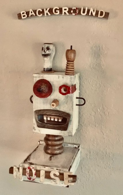 Making sculptures by assembling together separate parts