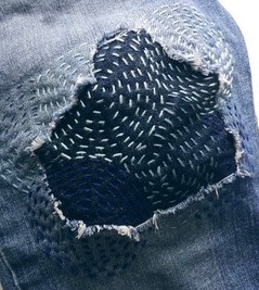 Sampler: Sashiko Stitching to Mend and Embellish Your Clothes