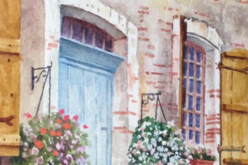 ONLINE French Homes in Watercolor