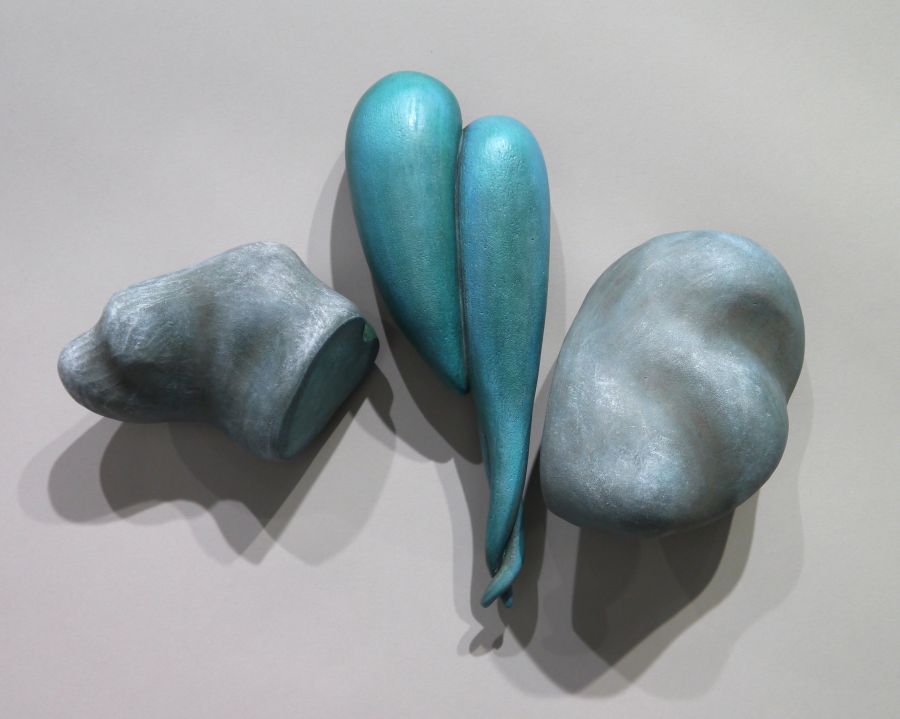 Sculptural forms in clay
