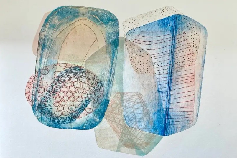 Collagraph printmaking: collaging and printing with recycled materials
