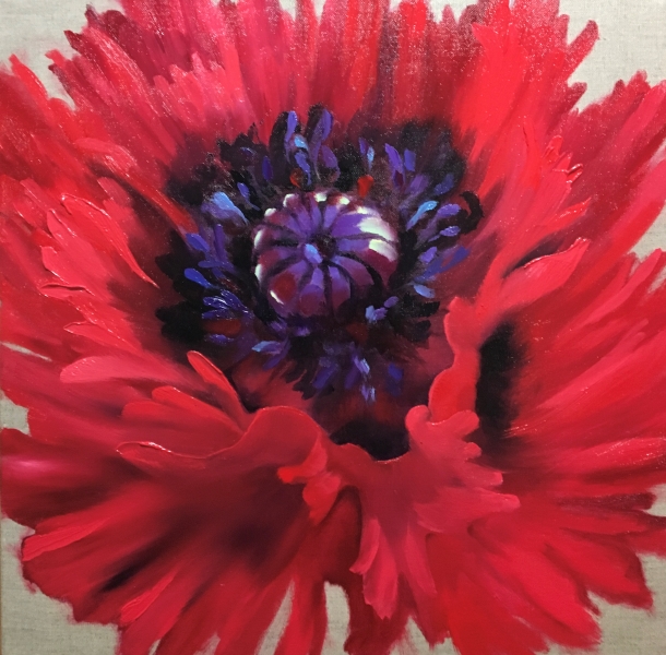 Painting Poppies in Oil