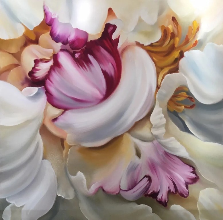 Capturing the Expression of Flowers in Oil
