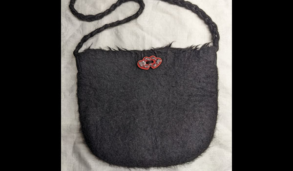 Felting a Bag Using Alpaca Fiber