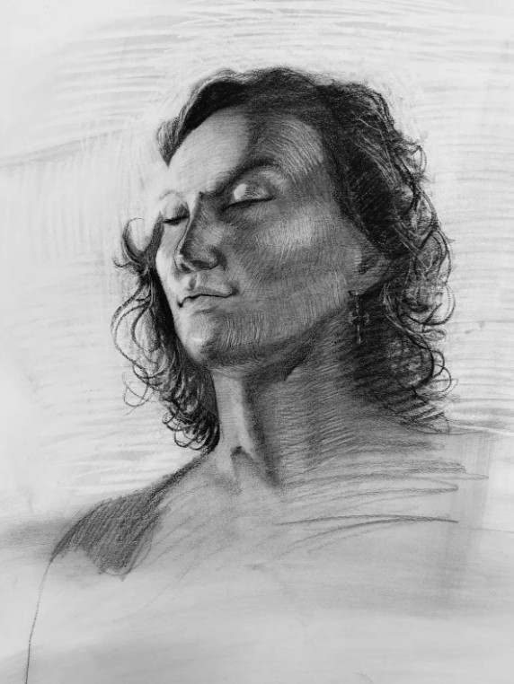 Discover the Art of Charcoal with Brush Techniques in Portraiture