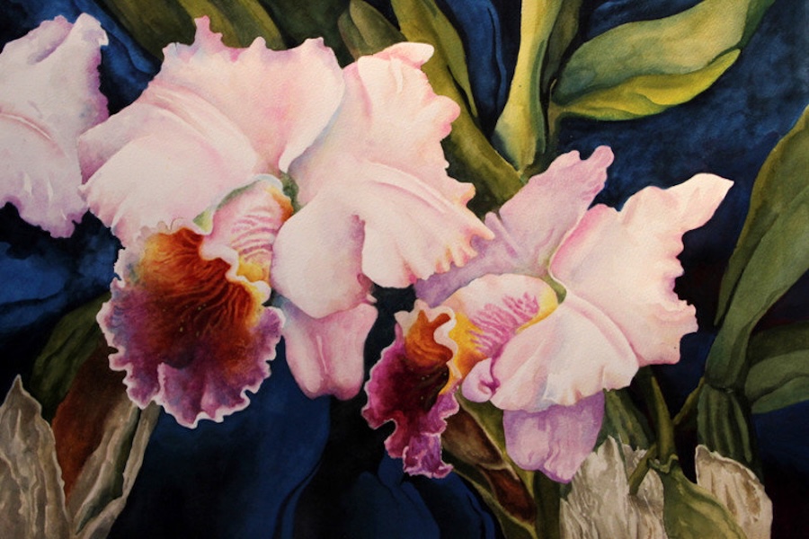 Contrasting Dark and Light in Watercolor