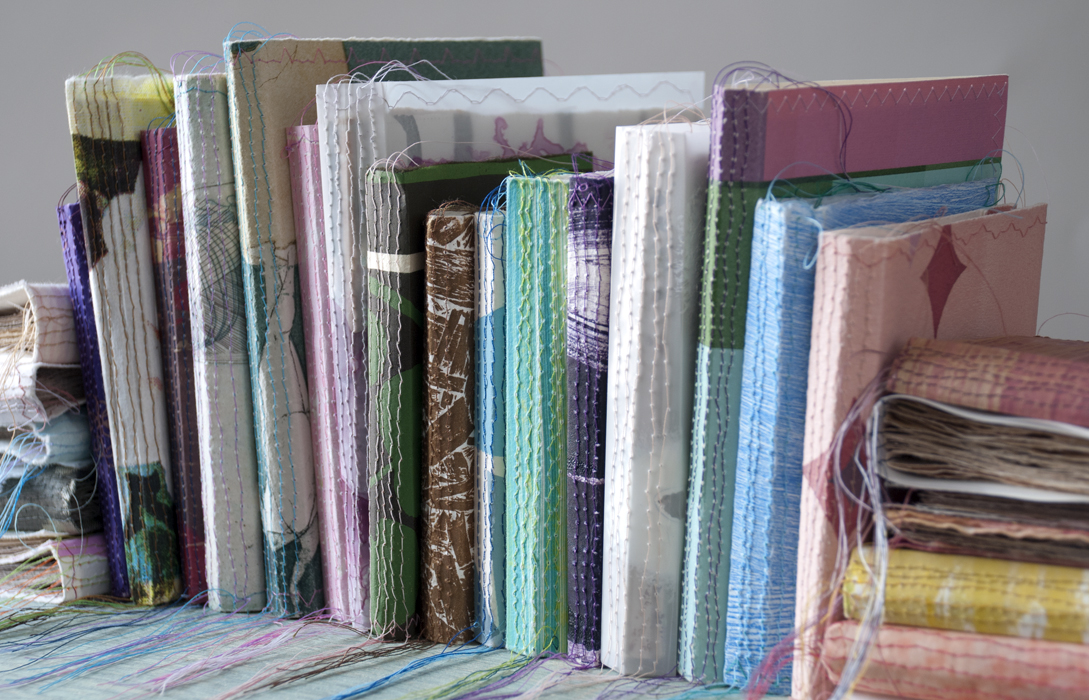 Sampler Found and Scrounged: recycled sketchbooks