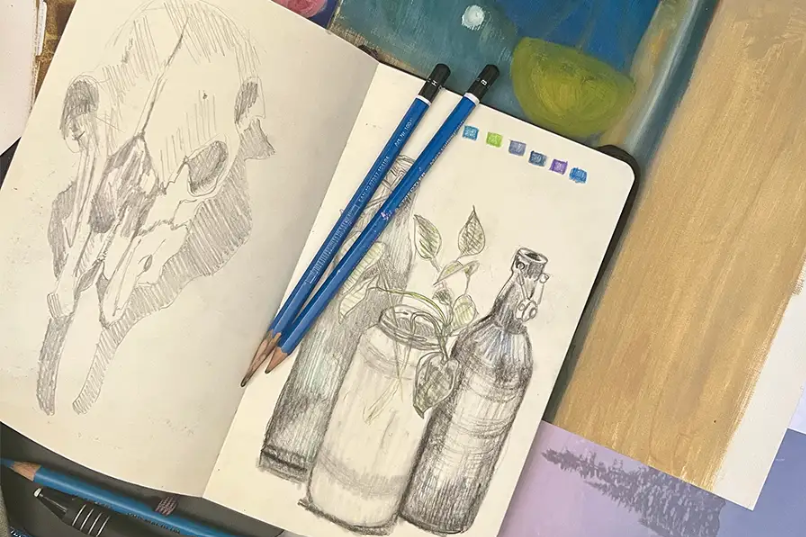 Saturday morning sketchbook in Englewood